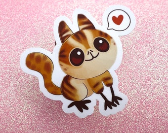 Etiqueta engomada del gato espacial / gato alienígena / alienígena galáctico / lindo gato espacial / pegatina linda / calcomanía / pegatina de vinilo
