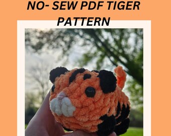No-Sew Baby Tiger Crochet Pattern !!NOT A PHYSICAL ITEM!!