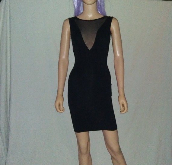 black bodycon tank dress