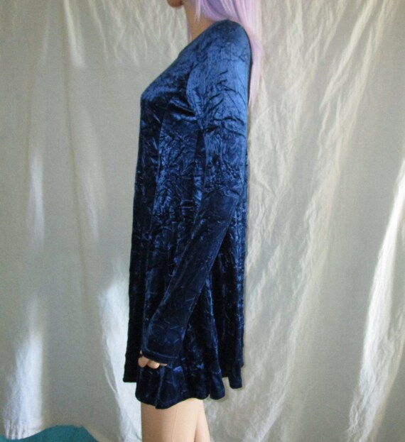 Contempo Casuals Vintage 90s NOS XS Blue Crushed … - image 7