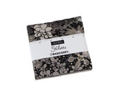 42 Stiletto Basicgrey by Moda 5 quot charm pack squares 100 cotton fabric quilt