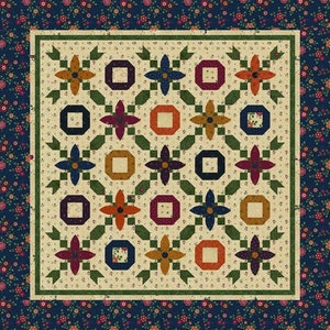 Hope Blooms (&quot;66x66&quot;) by Kansas Troubles Quilters KIT9670 100% Cotton pattern- fabric-  binding