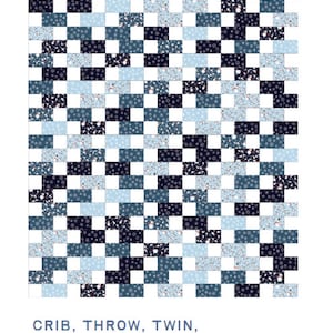 Brick Player PDF Digital Quilt Pattern: 5 Sizes, Beginner-Friendly! Winter Snowman Edition