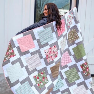 Lovestruck Pre-Cut Ready-To-Sew Quilt Kit Fabric Pattern and Binding  Included ALL PRE CUT Iconic pattern by Lella Boutique