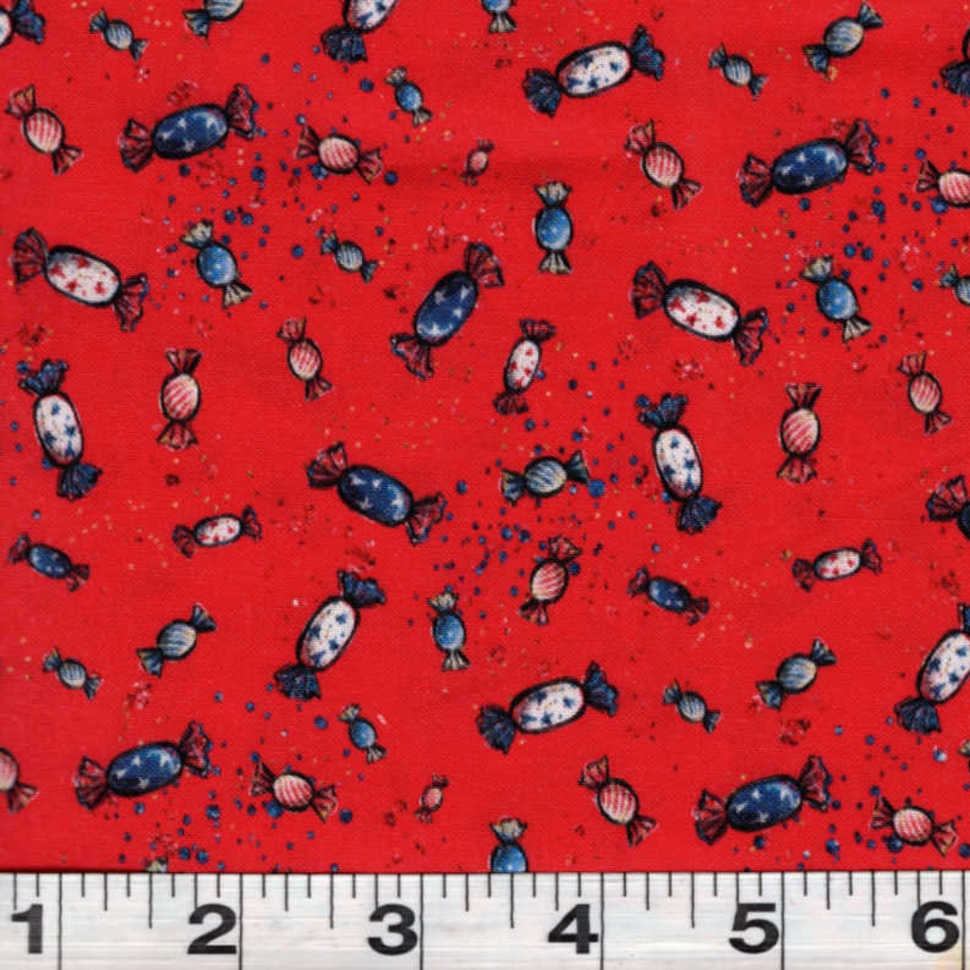 Quilt Fabric BY THE YARD Sale Closeout Bargain Clearance Red White and