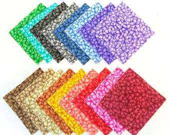 102 piece AWESOME BLOSSOMS  pre cut fabric  charm  5 inch squares 100% cotton fabric quilt ready to sew