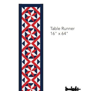 Sparklers PDF Digital Patriotic Table Runner or Wallhanging Pattern: beginner friendly! PDF pattern download