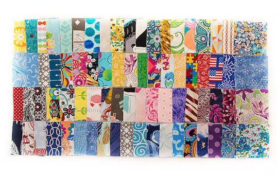 150-Piece 2.5 Inch Cotton Quilt Squares – Assorted Colors, 150 Thread Count, Craft Sewing Fabric Lot