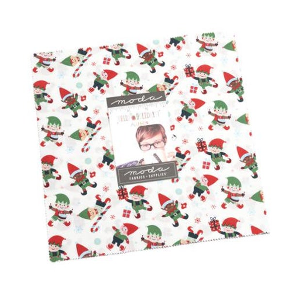 Hello Holidays Layer Cake® 35370LC Moda Precuts  Layer Cake 10" squares quilt fabric Moda Christmas