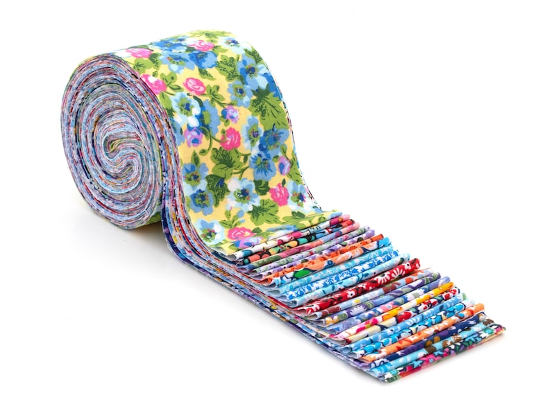 New Vintage Floral Shabby chic light jelly roll cotton fabric Etsy