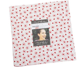 Lot De 24 Carrés De Tissu Coton Pré-découpés - Motifs Bonhomme De Neige Et Flocon - Pour Patchwork Et Quilt