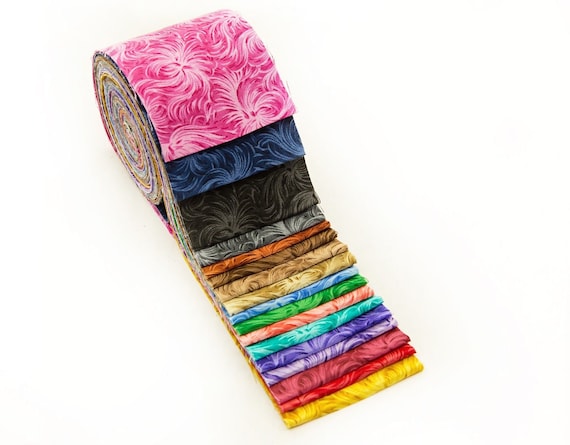 2.5 inch Band of Color Jelly Roll 100% cotton fabric quilting 17
