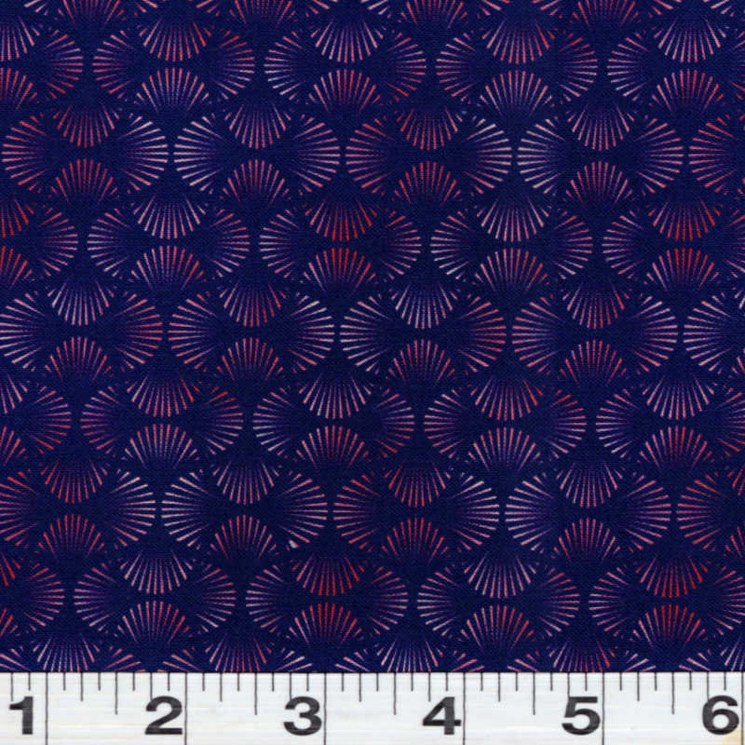 Quilt Fabric BY THE YARD Sale Bargain Clearance Purple Shades Geometric