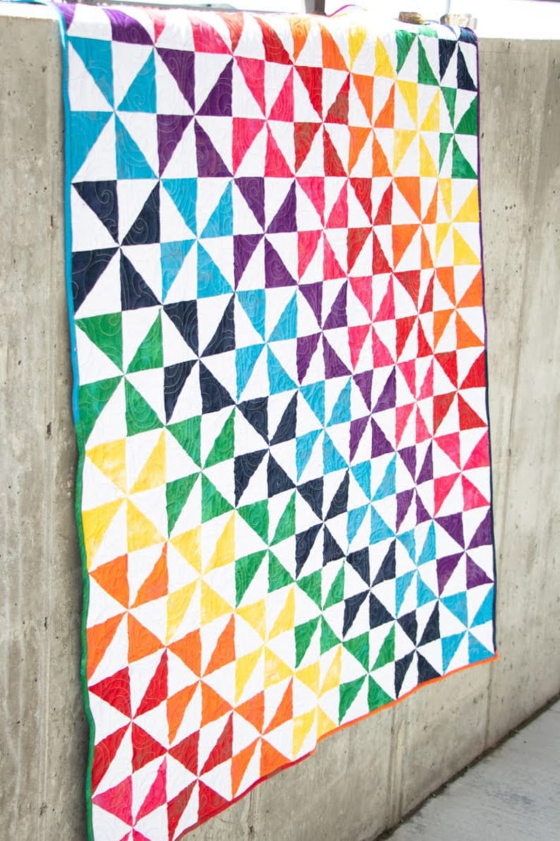 Pin Wheel Party Pre Cut quilt kit Sew Ready Quilt Kits moda fabric 52 X 64