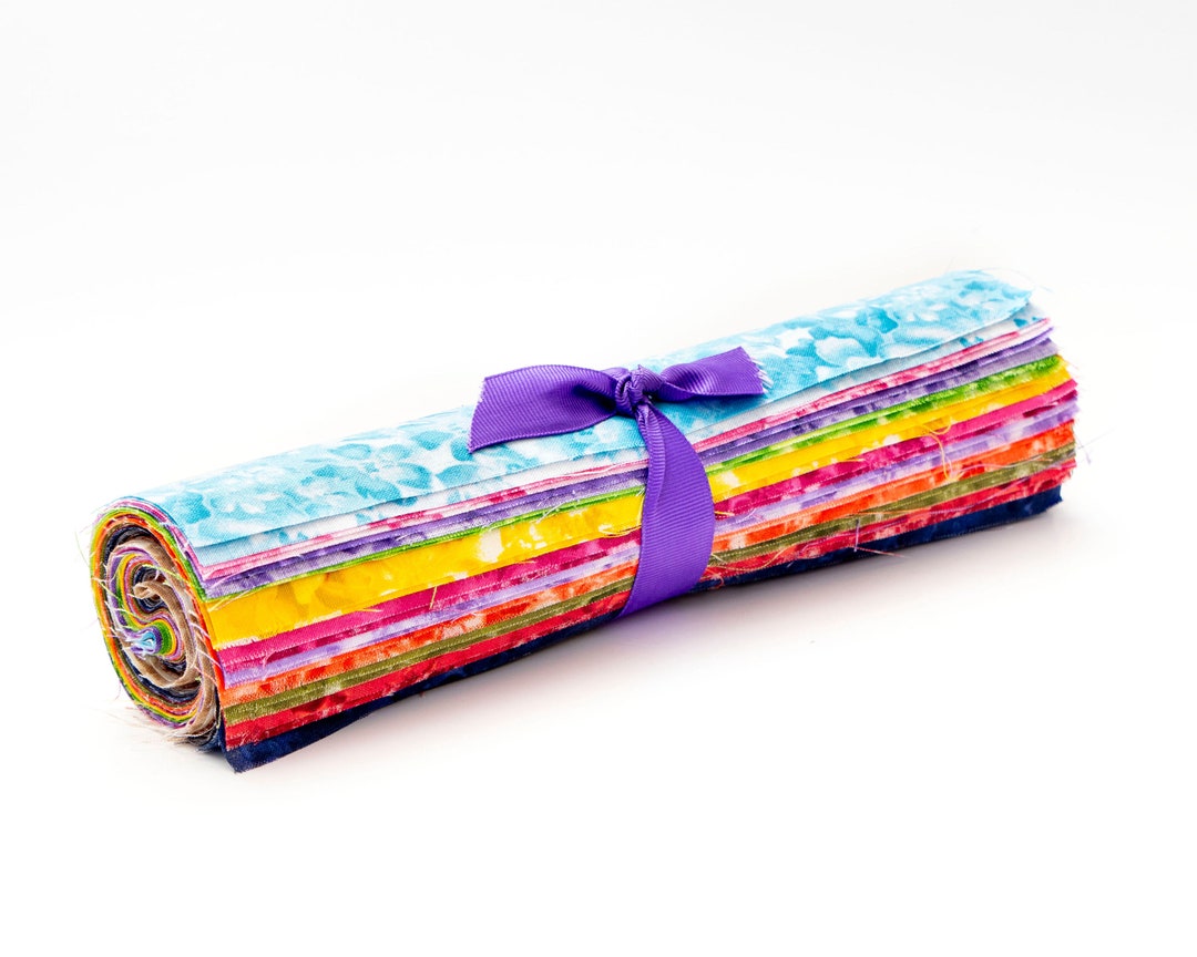 34 Flower Fusion Pre Cut Layer Cake 10 Squares 100 Etsy