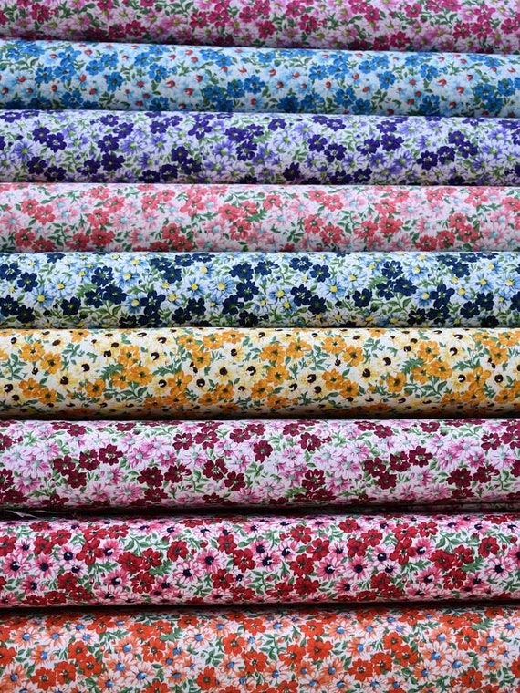 Vintage Floral Jelly Roll - 40 Precut Fabric Strips 2.5 X 42 Inches For Quilting