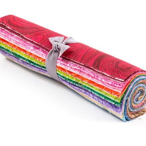 30 pc Rainbow Swirl pre cut Layer Cake 10 " squares 100% cotton fabric quilt