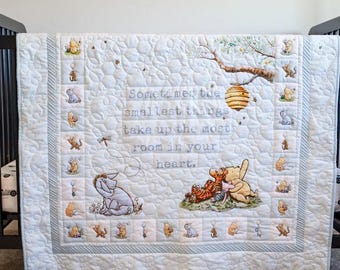 Honey Dreams Easy Snuggle Quilt Kit - (PlushMere Backing Included) Panel Pattern and Binding and backing Included ALL PRE CUT Baby quilt
