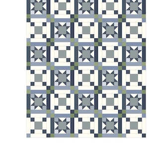 Lakeview Lane PDF Digital Quilt Pattern: 60 X 72  Sizes  Beginner-Friendly! By LazyCozy Quilts for My  Fabric Addiction