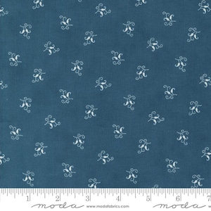 Sandalwood Indigo 44388 14 Moda Fabric BY THE YARD basic 100% cotton quilting by 3 Sisters