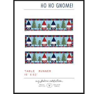 Ho Ho Gnome  Digital Table Runner Pattern: Great for Winter and Christmas , beginner friendly! PDF pattern download