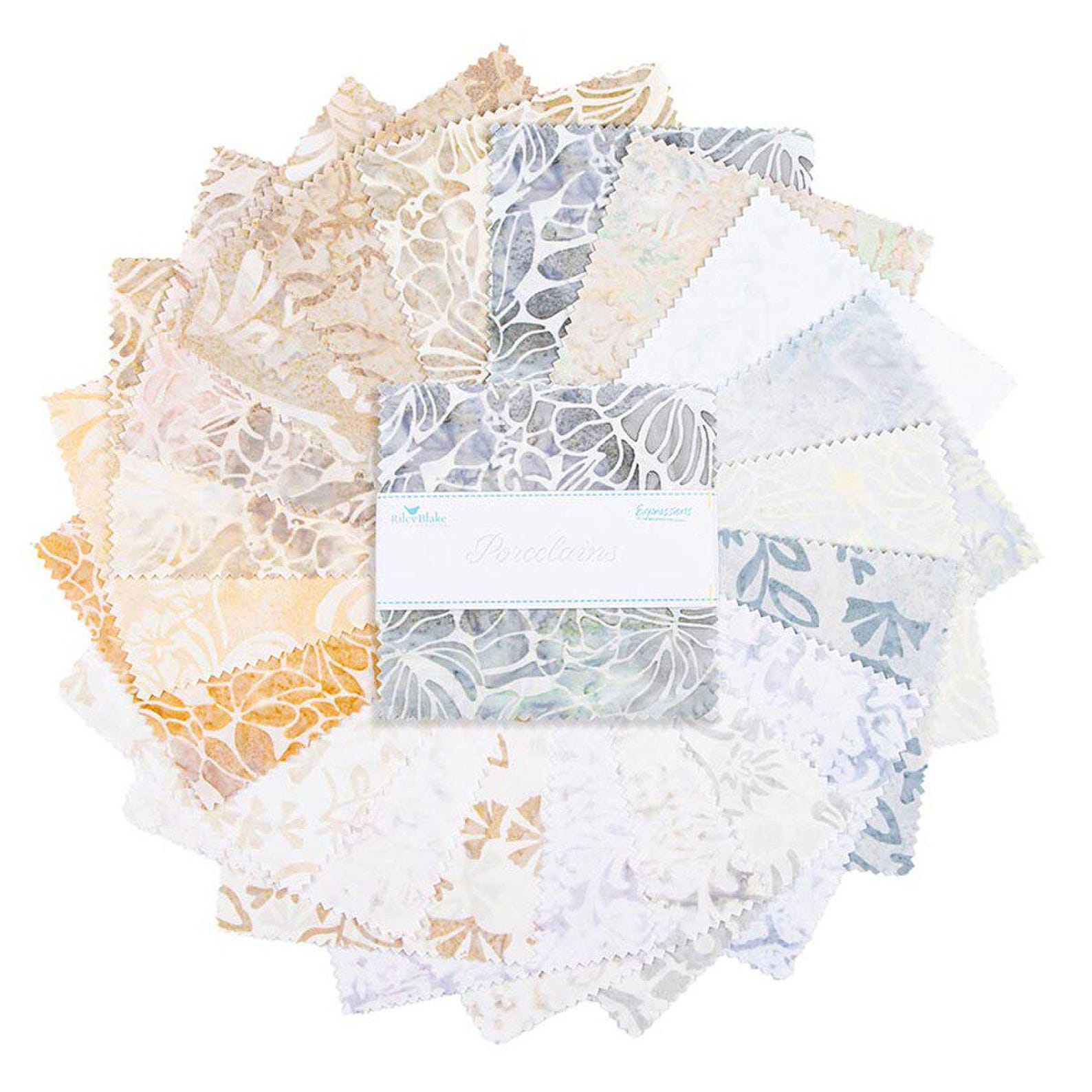 Riley Blake Designs 10-23454-42 Batiks Porcelains Precut 10 Inch ...