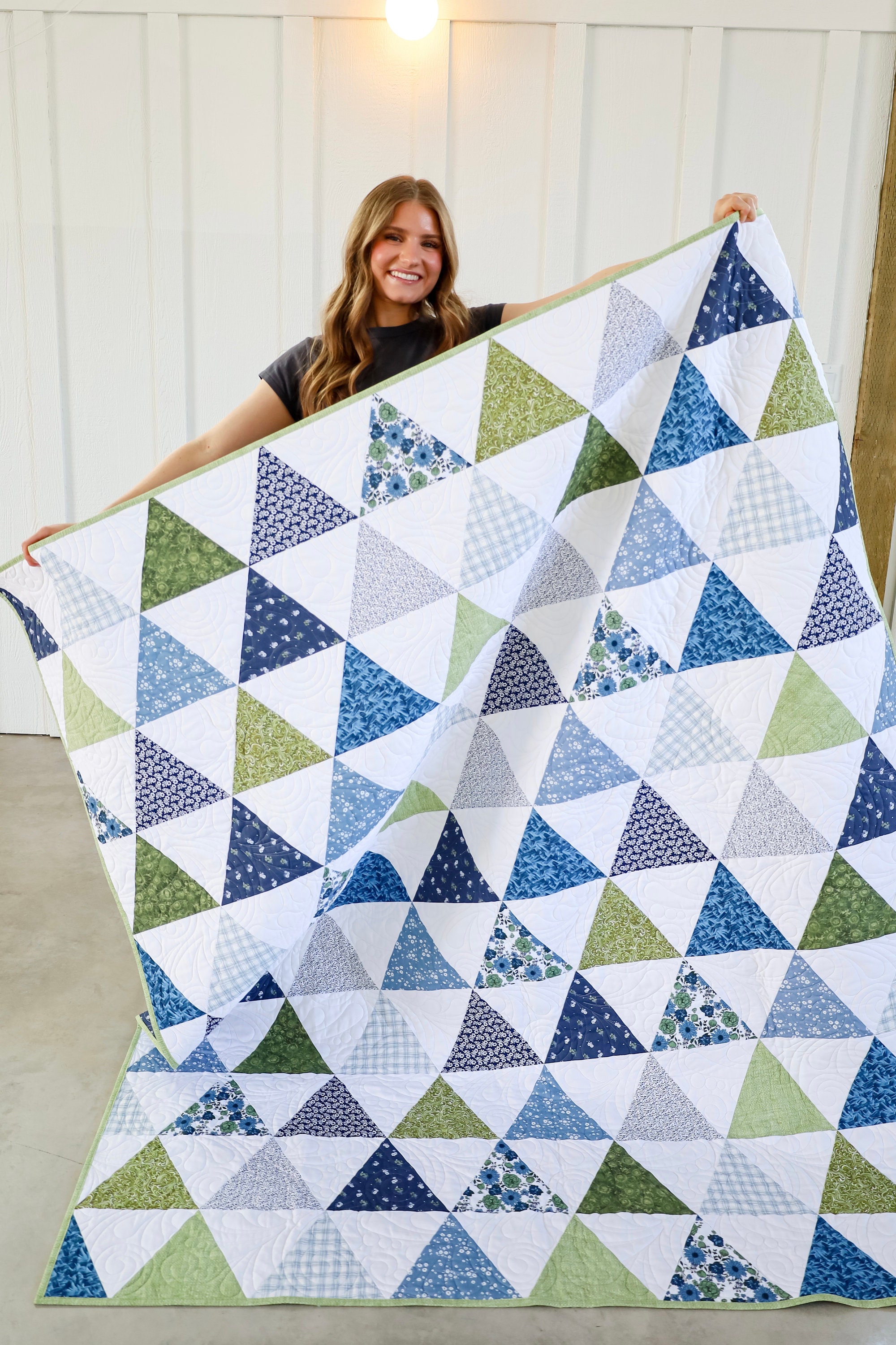 Breezy Summit Quilt Kit Fabric Pattern and Binding and