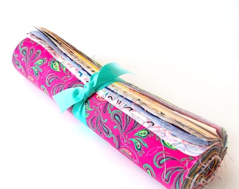 34 Fleur De Lis Bright pre cut Layer Cake 10 " squares 100% cotton fabric quilt