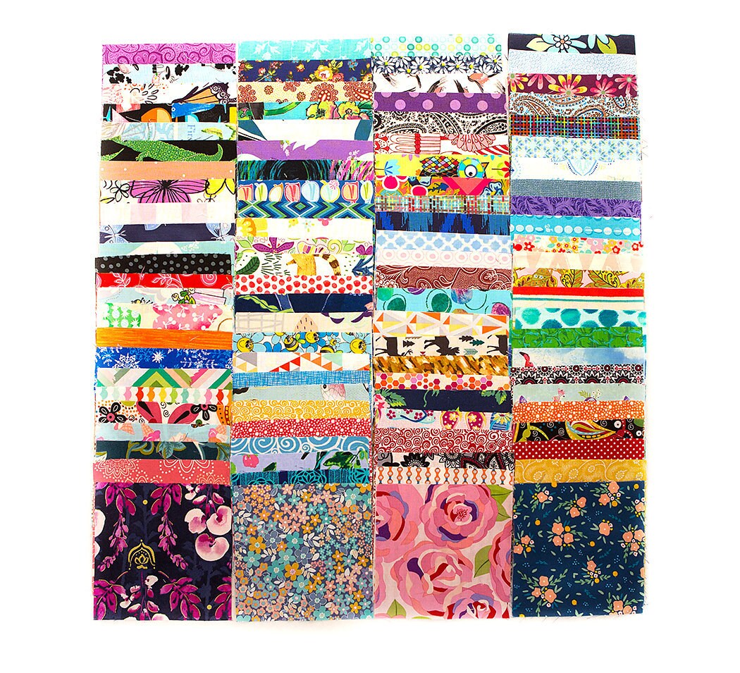 100 PCS ~ 100% COTTON FABRIC SQUARES QUILTING 5X 5 CHARM PACK ~ ASSORTED