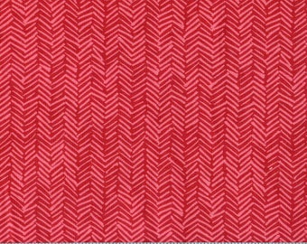 Quilt Fabric BY THE YARD  Sale Clearance Red Chevron Herringbone background   100% cotton quilting fabric