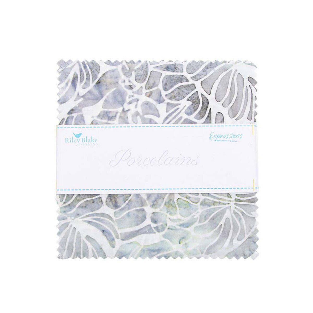 Riley Blake Designs 10-23454-42 Batiks Porcelains Precut 10 Inch ...