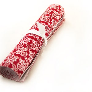 New Red & White Basics  pre cut Layer Cake 10 &quot; squares 100% cotton fabric quilt 32 Pieces