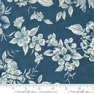 Sandalwood Indigo 44381 14 Moda Fabric BY THE YARD basic 100% cotton quilting by 3 Sisters