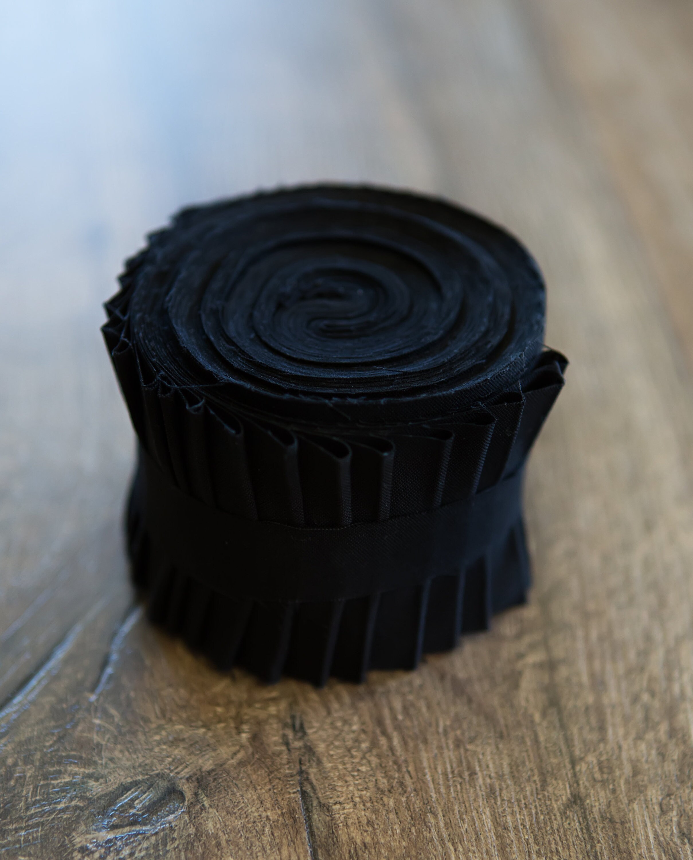 2.5 inch Pure Black Bella Solid Jelly Roll 100 cotton fabric Etsy