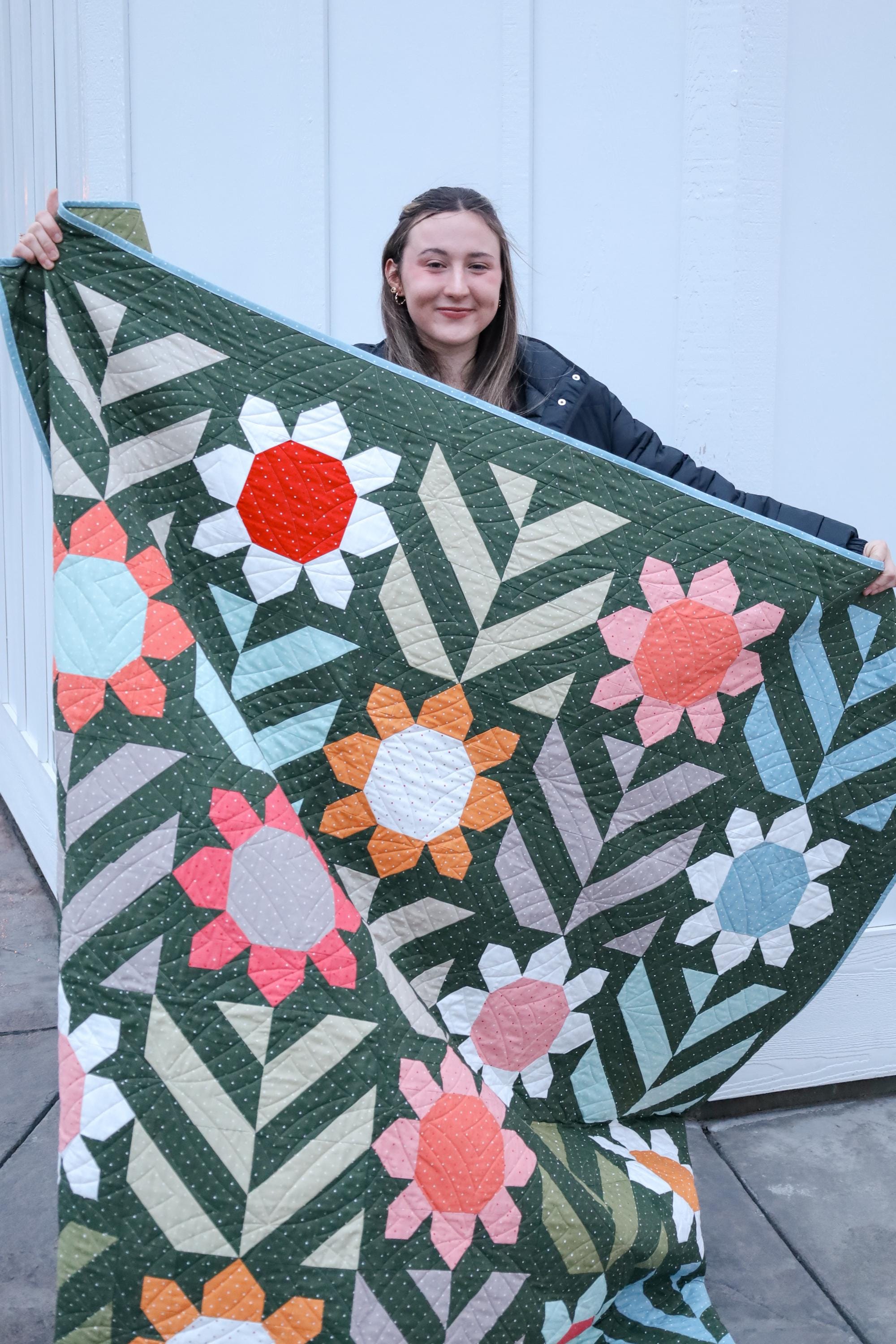 Spring Fling Sew-Ready Quilt Kit: Moda Magic Dot Edition - Pre-Cut Ready-To-Sew   Quilt Kit Fabric Pattern and Binding  Included ALL PRE CUT