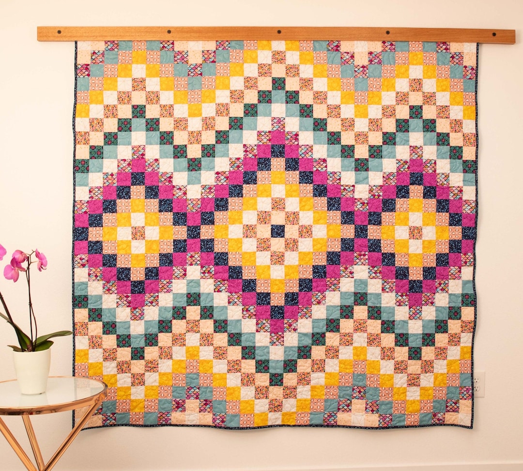 Sound Waves Quilt Pattern Easy Beginner Scrap Quilt Pattern Etsy