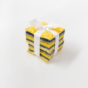 200 piece Sunflower Blues precut mini charm pack 2.5&quot; squares quilt fabric
