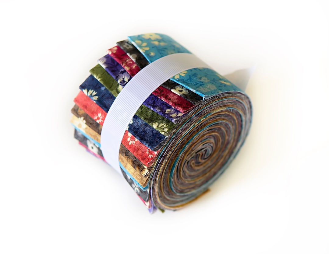 Pre Cut Jelly Roll 2.5 Inch Botanical Gardens Jelly Roll 100 Cotton