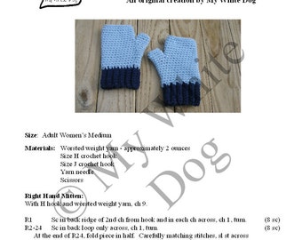 Fingerless Mittens Crochet Pattern