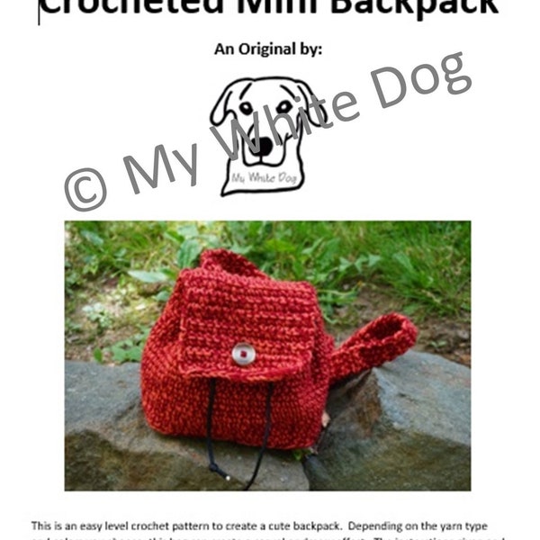 Mini Backpack Crochet Pattern