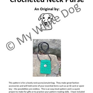 Neck Purse - Amulet Bag Crochet Pattern