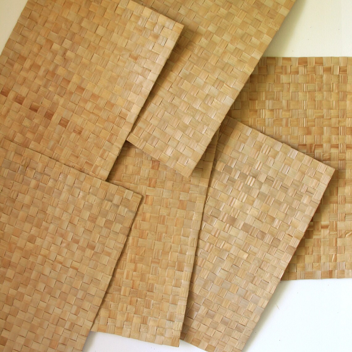 Vintage cane placemats set of wicker placemats Etsy