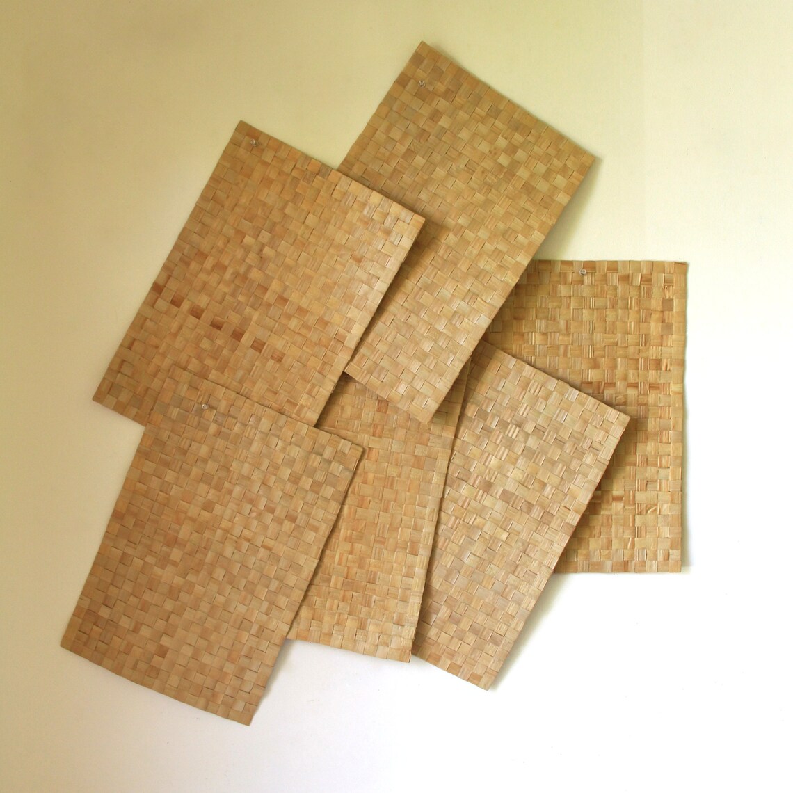 Vintage cane placemats set of wicker placemats Etsy