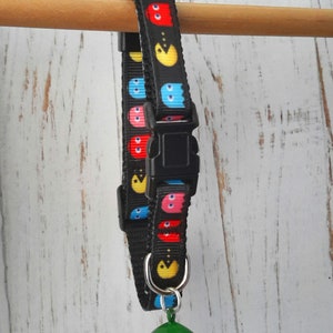 Arcade Game ribbon cat collar 3 sizes