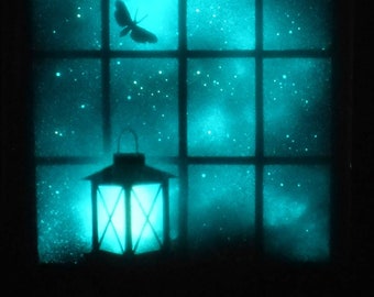 Pintura que brilla en la oscuridad / Ventana Starlight