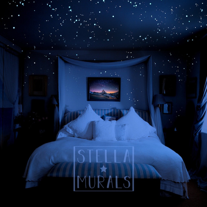 Glow in the Dark Wallpaper - Etsy