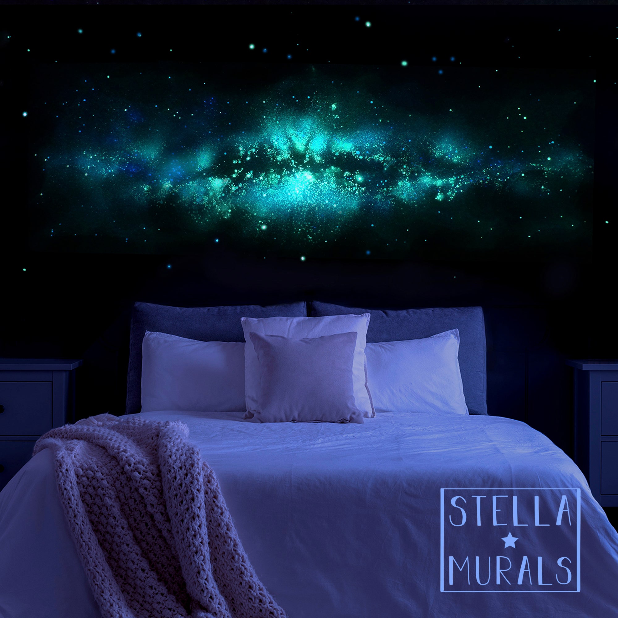 Glow in the Dark Star Ceiling  All The Wonders - Stella Murals