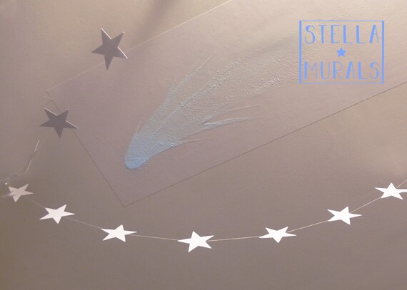 Plafond Détoile De Ciel De Nuit Night Sky Star Lune Comète étoiles Filantes Fr Glow In The Dark Stickers And Decals En Anglais Seulement