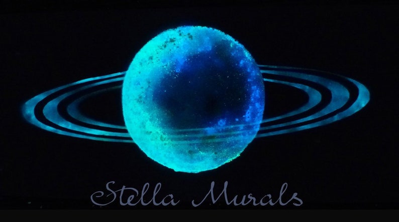 Glow In The Dark Galaxy Ceiling Space Themed Bedroom Decor Planet Comet Shooting Stars White Version