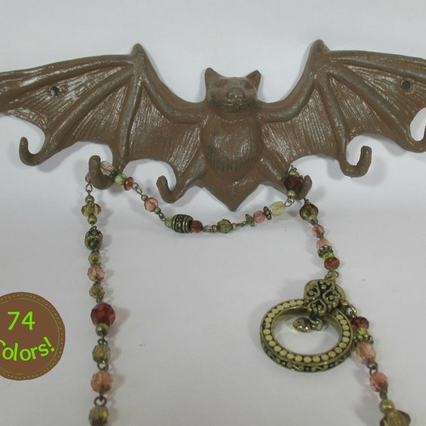 Bat Hook Brown Cast Iron Shabby Chic Bat Jewelry Hook Bat Clothes Hook